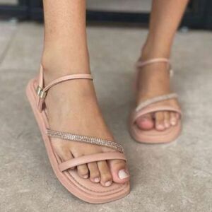 BRAND NEW NEW YORK & COMPANY CRISS-CROSS JEWEL STRAP WOMEN"S SANDAL